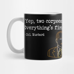 Two Corpses (White Text) Mug